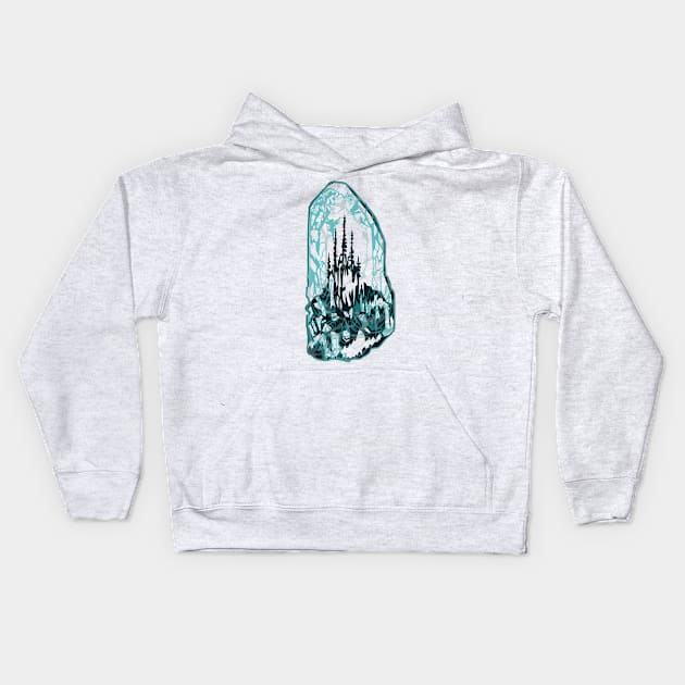 Crystal Kingdom Kids Hoodie by aecdesign